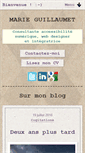 Mobile Screenshot of marieguillaumet.com