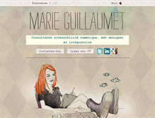 Tablet Screenshot of marieguillaumet.com